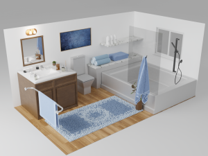bathroom scene 3D Model