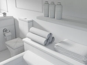 bathroom scene 3D Model