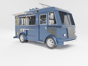 fast food truck 3D Model