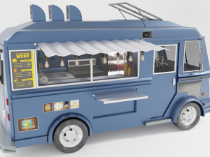 fast food truck 3D Модель