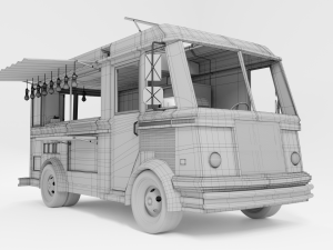 fast food truck 3D Модель