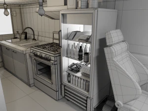 fast food truck 3D Model