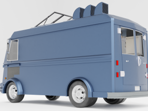 fast food truck 3D Модель