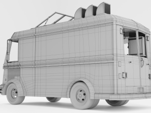 fast food truck 3D Модель