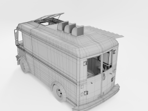 fast food truck 3D Модель