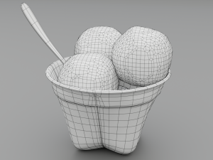 ice cream bowl Modelo 3D