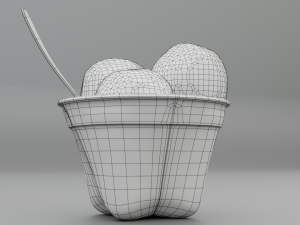 ice cream bowl Modelo 3D