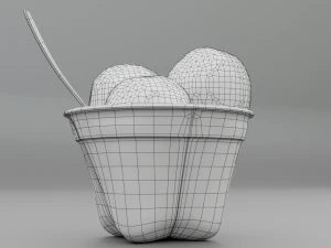 ice cream bowl 3D Model
