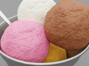 ice cream bowl Modelo 3D