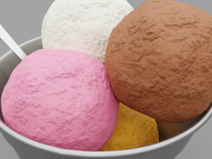 ice cream bowl 3D Model