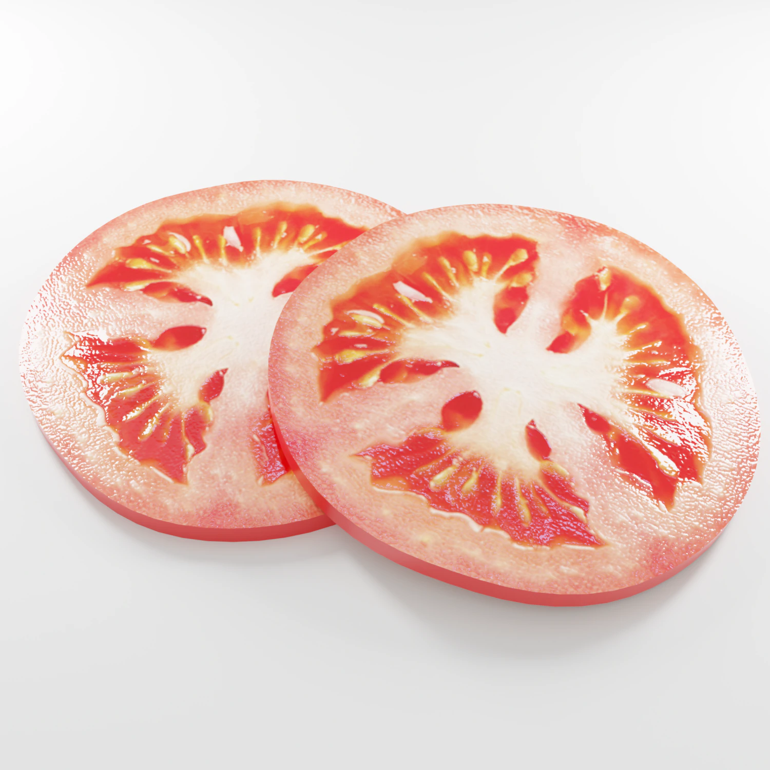 tomato slice 3D Model .c4d .max .obj .3ds .fbx .stl .blend