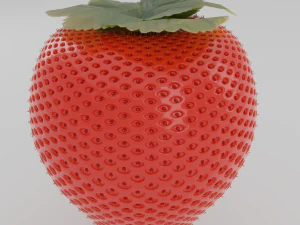 stroberi pbr Model 3D