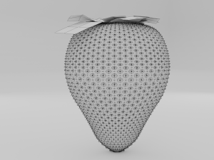 strawberry pbr Modelo 3D