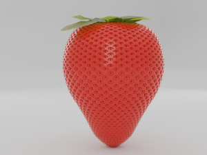 strawberry pbr Modelo 3D