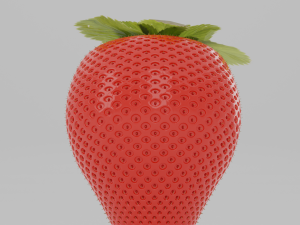 strawberry pbr Modelo 3D