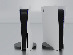 sony playstation 5 ve dijital baskı 3D Model