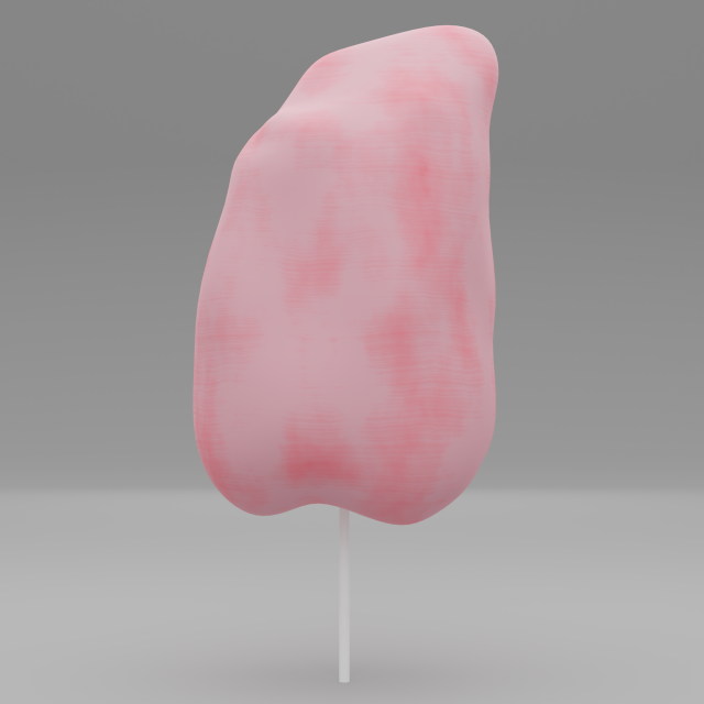 cotton candy 3D Model .c4d .max .obj .3ds .fbx .stl .blend 
