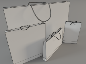 dior shopping bag Modelo 3D