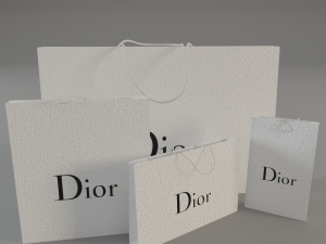 dior shopping bag 3D Model in Depo Alanlar 3DExport