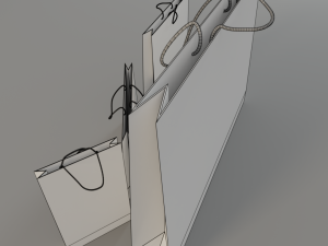dior shopping bag Modelo 3D