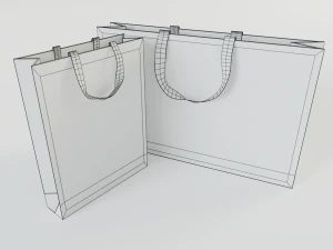 gucci shopping bag 3D Model