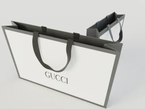 gucci shopping bag 3D Model