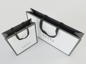 gucci shopping bag 3D Modell in Lagerraume 3DExport