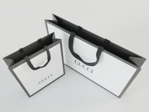 gucci shopping bag 3D Model