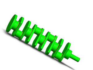 Crankshaft connecting rod piston assembly Modèle 3D
