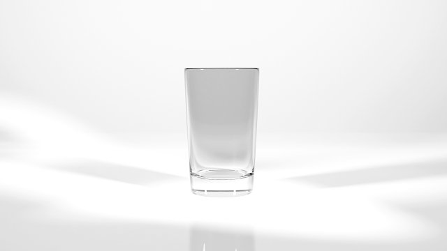 empty glass - medium size 3D Модель .c4d .max .obj .3ds .fbx .stl .blend 