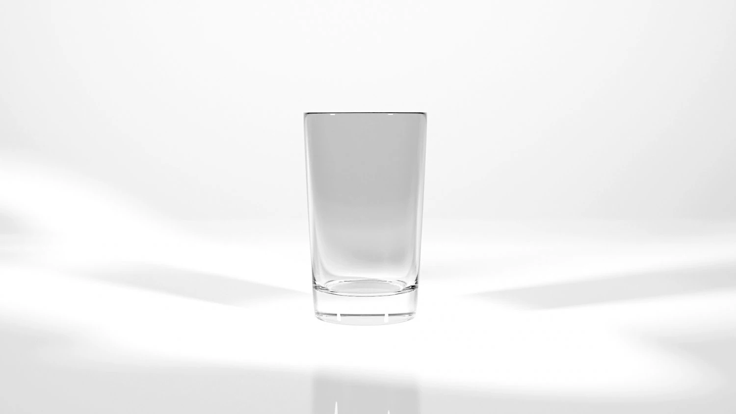 empty glass - medium size 3D Model .c4d .max .obj .3ds .fbx .stl .blend 