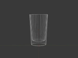 empty glass - medium size 3D Model