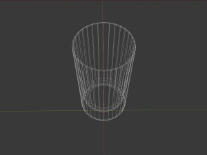 empty glass - medium size 3D Model
