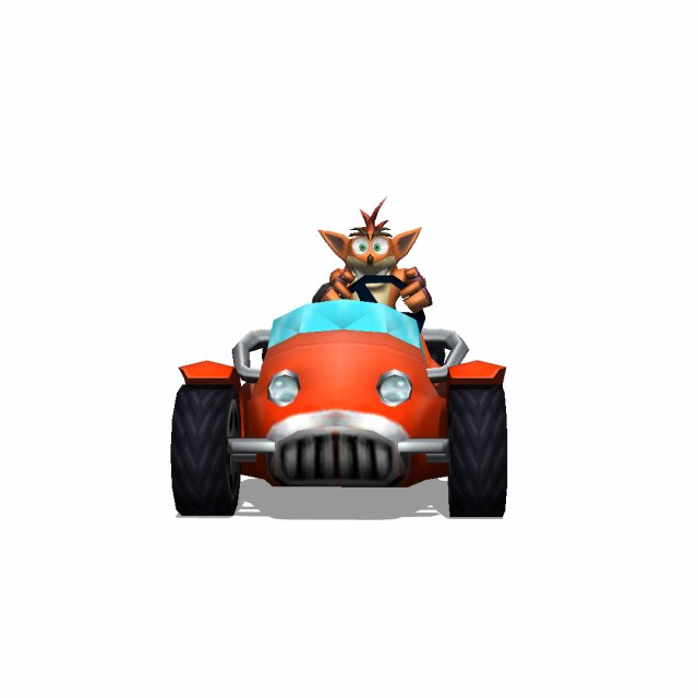crash bandicoot - trikee crash tag team racing 3d print model 3D Print Model .c4d .max .obj .3ds .fbx .stl .blend 