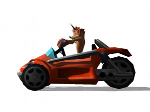 crash bandicoot - trikee crash tag team racing 3d print model 3D Print Model