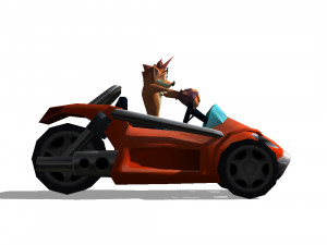 crash bandicoot - trikee crash tag team racing 3d print model 3D Print Model
