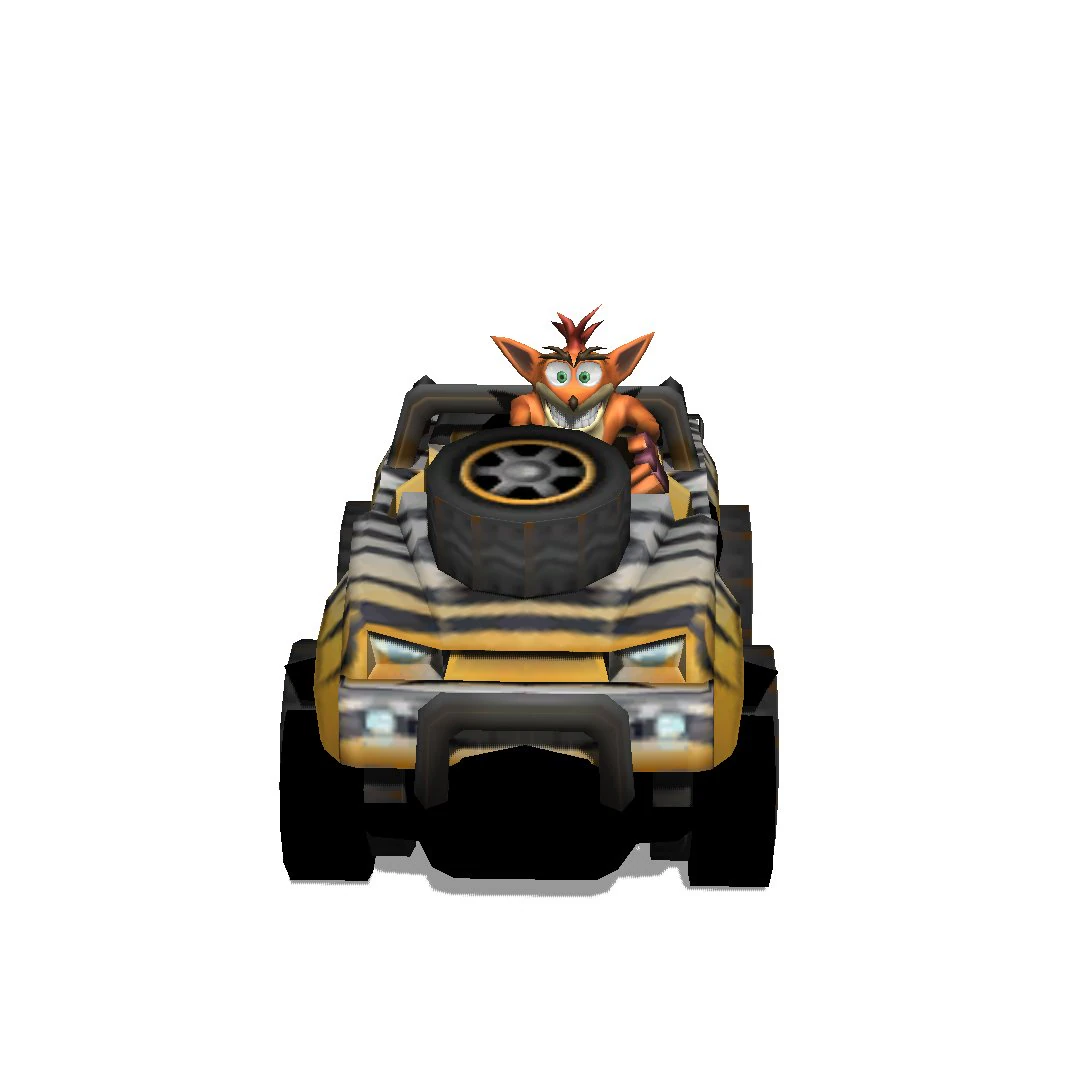 crash bandicoot - crikey crash tag team racing 3d print model 3D Print Model .c4d .max .obj .3ds .fbx .stl .blend 