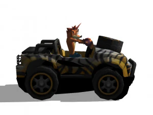 crash bandicoot - crikey crash tag team racing 3d print model 3D Print Model
