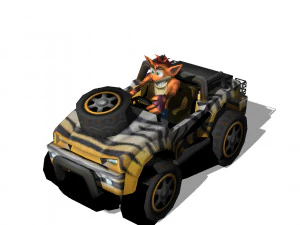 crash bandicoot - crikey crash tag team racing 3d print model 3D Print Model