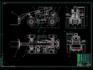 TTH3060 forklift truck loader complete drawing 3D Model