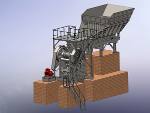 Fixed Jaw Crusher Complete Project 3D Model
