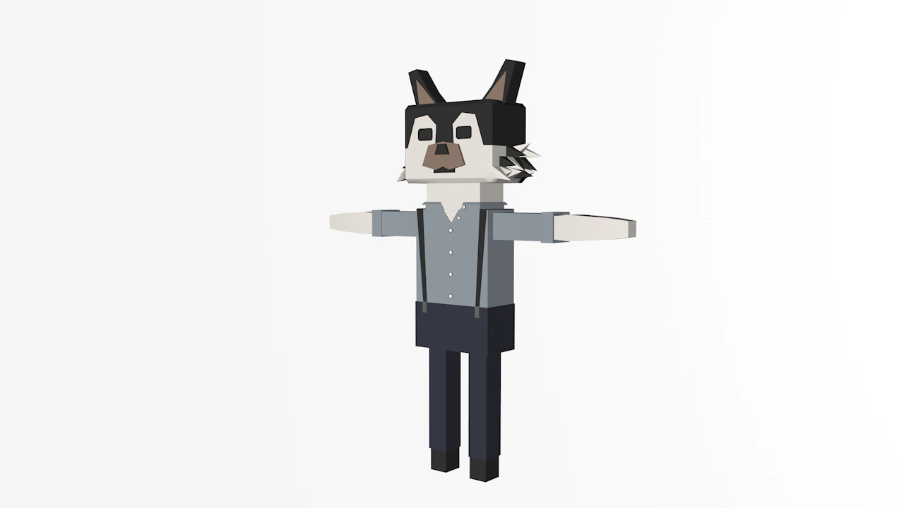 wolf 3D Model .c4d .max .obj .3ds .fbx .stl .blend 