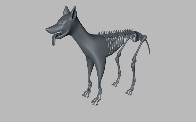 demon-dog Model 3D .c4d .max .obj .3ds .fbx .stl .blend 