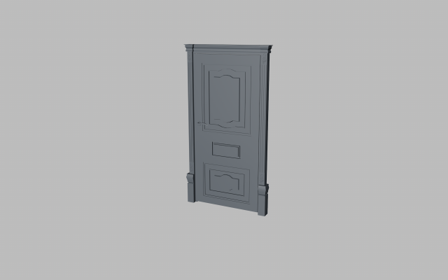 door 3D Model .c4d .max .obj .3ds .fbx .stl .blend 