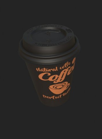 Coffe cup 3D Model .c4d .max .obj .3ds .fbx .stl .blend 