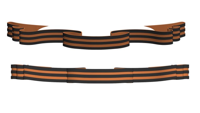 stgeorges ribbon 3D मॉडल .c4d .max .obj .3ds .fbx .stl .blend 