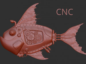 steampunk fish 3D मॉडल
