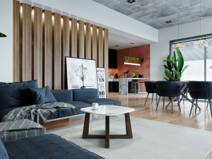 apartment interior scene 3Dモデル