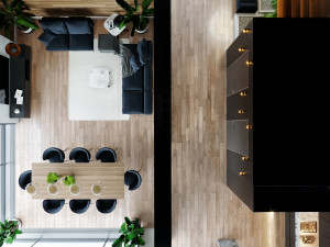 apartment interior scene 3Dモデル