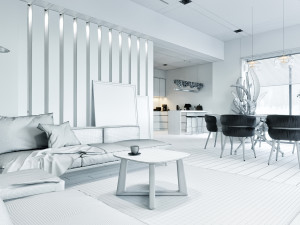 apartment interior scene 3Dモデル